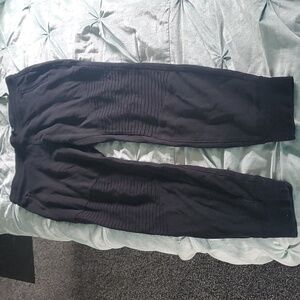 ALO black moto style joggers